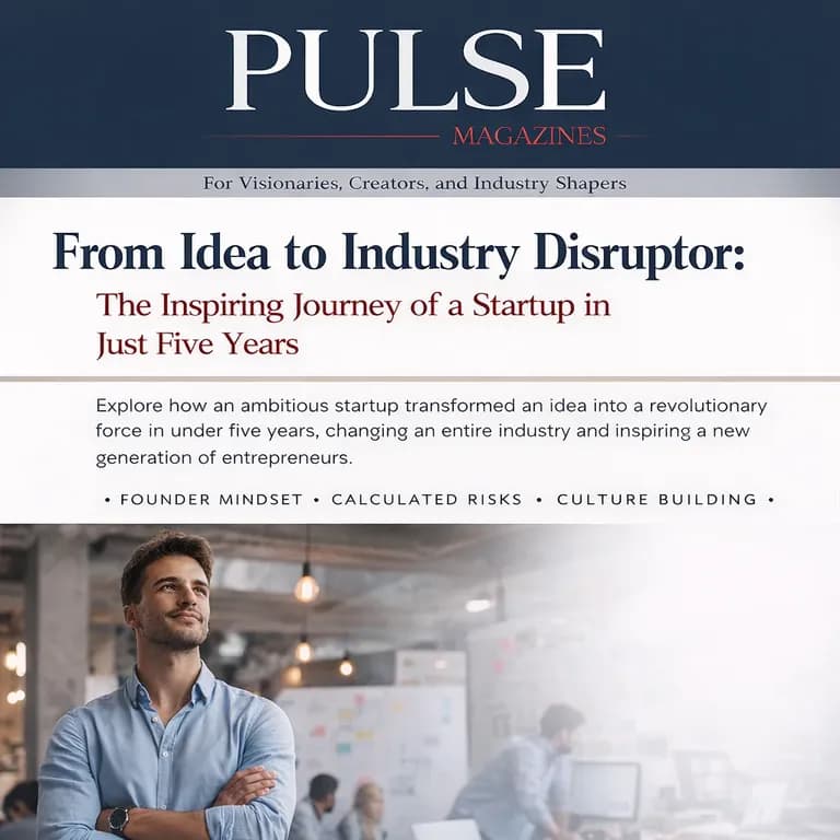 From Idea to Industry Disruptor: The Inspiring Journey of a Startup in Just Five Years